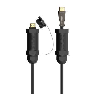 Cabo HDMI V2.1 AOC C/ Armadura Ultra High Speed ​​HEC 8K@60HZ 4K@120HZ 4:4:4 48GBPS - A/M-A/M - 100Mts - Aisens