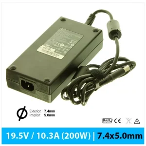 Carregador Comp. HP 200W (19.5V/10.3A/7.4x5.0mm)