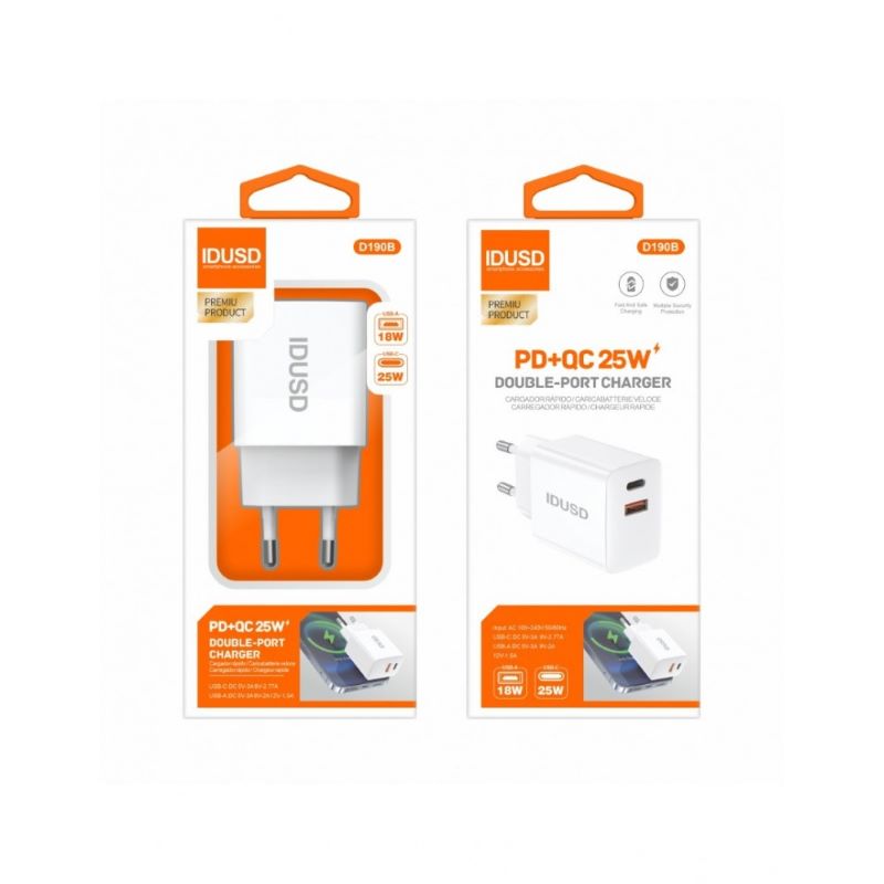 Carregador Parede PD+QC USB/Type-C 25W - Image 2