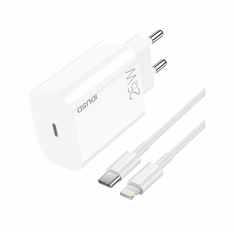 Carregador Type-C PD 25W + PD Lightning