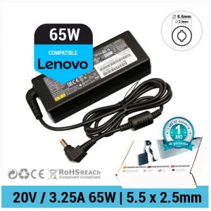 Carregador Comp. Lenovo 65W (20V/3.25A/5.5x2.5mm)