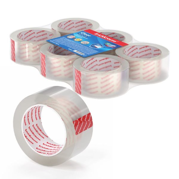 Fita Adesiva - 48mmx50Mts - Transparente - Pack 6 - Erichkrause