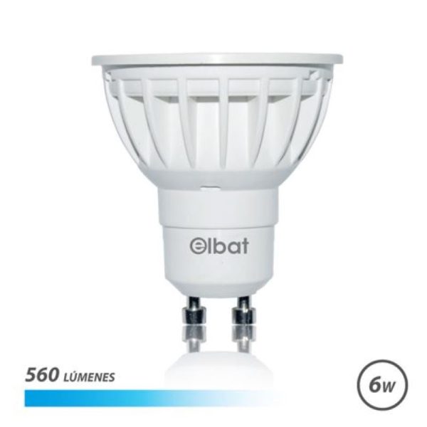 Lâmpada LED GU10 6W 510Lm Luz Fria A+ Elbat