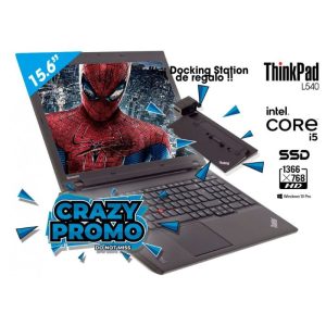Portátil Lenovo Thinkpad L540 I5 4200M 15.6" HD 8GB 256GB SSD (DOCKING STATION DE OFERTA) SEM WEBCAM - Recondicionado
