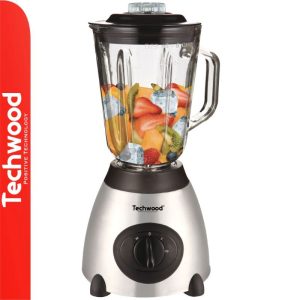 Liquidificador 500W 1.5Lts C/ Jarro De Vidro Cinza Techwood
