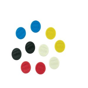 Pack 10 Imanes Magnéticos 13mm Cores Surtidas Nobo