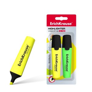 Pack de 2 Marcadores Fluorescente Verde/Amarelo Erichkrause