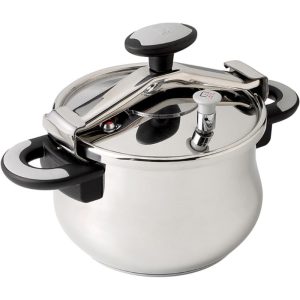 Panela de Pressão New Star A185501 Ø22cm 4,5Lts Aço Inoxidável Adequado para Indução