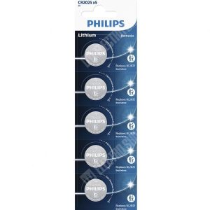 Pilhas Lítio CR2025 3V Pack-5 Philips