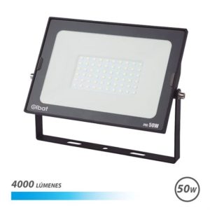 Projetor Led Serie Super Slim 50W 4000Lm - 6500K Luz Fria - Apto para Exterior Elbat