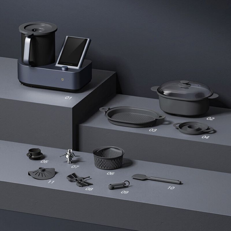 Robot de Cozinha Xiaomi Smart Cooking 1700W 2.2L Preto - Image 2