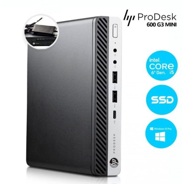 MINI PC HP Elitedesk 800 G3 I5 6500T 8GB DDR4 256GB SSD W10 PRO – USADO