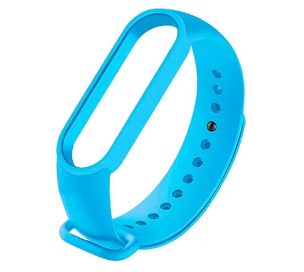 Pulseira Silicone Xiaomi Mi Band 5/6 Azul Claro