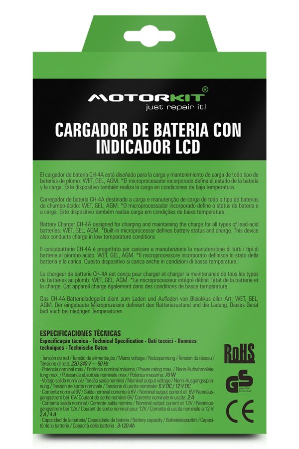 Carregador Bateria C/ LCD  6V/12V - Image 3