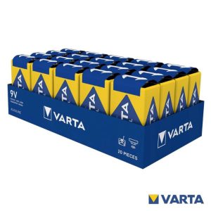 Pilha Alcalina 9V/6LR61 (Caixa 20 Unid.) Varta